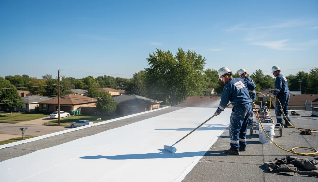 Commercial roof coating in Garrison, TX near me
